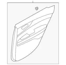 Kia 83308-m7001b24 Genuine Door Trim Panel