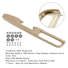 Kingdarn 80995 Front Left Door Armrest Repair Kit Tan 27 Inch For Select Chevrolet/gmc#