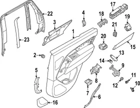 Land-rover Lr150806 Genuine Land-rover Door Trim Panel Land-rover Lr150806 Genuine Land-rover Door Trim Panel