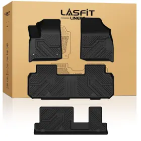 Lasfit Xs-ch30 Floor Mats Cargo Liner Chevy Traverse 2018-2024 3 Row Tpe 2018-2023 Seats