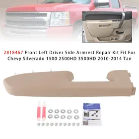 Madhornets 2818467 Front Left Armrest Repair Kit Fit For Chevy Silverado 1500 2500hd 3500hd 10-2014 Madhornets 2818467 Front Left Armrest Repair Kit Fit For Chevy Silverado 1500 2500hd 3500hd 10-2014