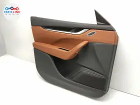Maserati 59507468 2017-20 Levante Front Left Door Trim Panel Speaker Cover Card Tan M161