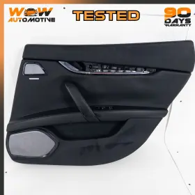 Maserati 670060327 13-19 Quattroporte Gts Rear Right Passenger Side Door Panel Black Oem