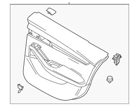 Mazda Bhbc-68-520a-18 Genuine Trim R Door Rear Mazda Bhbc-68-520a-18 Genuine Trim R Door Rear