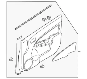 Mazda Dr62-68-42yd-02 Genuine Door Trim Panel