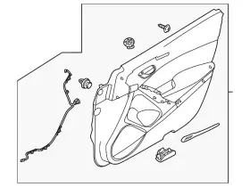 Mazda Gsh7-68-420e-39 Genuine Door Trim Panel - Passenger Side Rh