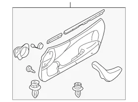 Mazda Nc72-68-450f-02 Genuine Door Interior Trim Panel