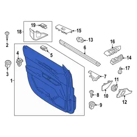 Mazda Oe Va40685504b For Cx-50 2023 Rear Left Inner Door Interior Trim Panel Mazda Oe Va40685504b For Cx-50 2023 Rear Left Inner Door Interior Trim Panel