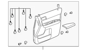 Mazda Zzdc-69-420-03 Genuine Door Trim Panel Mazda Zzdc-69-420-03 Genuine Door Trim Panel