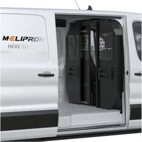 Melipron Mec1898v01 Sliding Van Partition For Ford Transit 150 250 350 2014-2026 High Roof