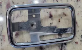 Mercedes-benz 1087660511 W113 W114 W115 W123 W108 Inside Lh Door Handle Trim Chrome Bezel
