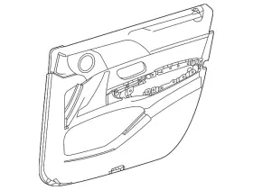 Mercedes-benz 167-720-87-06-8f70 Genuine Mercedes-benz Door Trim Panel