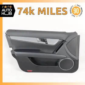 Mercedes-benz 2047201763 08-14 W204 C250 C300 C350 Front Left Interior Door Panel Black Oem 74k