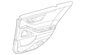 Mercedes-benz 223-730-20-06-3f12 Genuine Mercedes-benz Door Interior Trim Panel