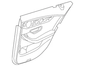 Mercedes-benz 254-720-12-01-7q38 Genuine Mercedes-benz Door Trim