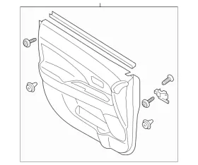 Mitsubishi 7221d552xa Genuine Door Trim Panel Mitsubishi 7221d552xa Genuine Door Trim Panel