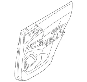 Mitsubishi 7222c139xd Genuine Door Trim Panel