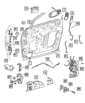 Mopar 04717925ae Genuine Front Door Watershield Left 4717925ae Mopar 04717925ae Genuine Front Door Watershield Left 4717925ae