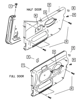 Mopar 06504014 Genuine Door Trim Panel Fastener 6504014 Mopar 06504014 Genuine Door Trim Panel Fastener 6504014