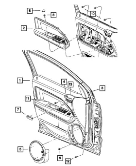 Mopar 1uc261k2ac Genuine Front Door Trim Panel Right Mopar 1uc261k2ac Genuine Front Door Trim Panel Right