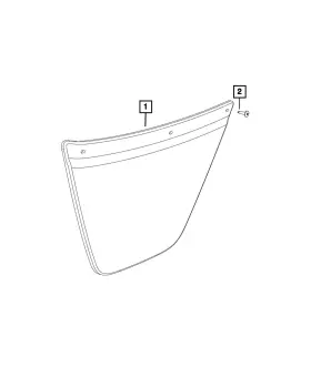 Mopar 1ya59jxwab Genuine Front Door Trim Panel Assembly Left Mopar 1ya59jxwab Genuine Front Door Trim Panel Assembly Left