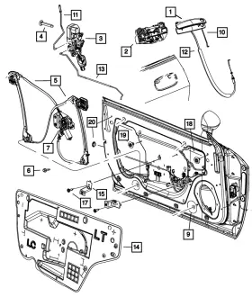 Mopar 68067623ac Genuine Front Door Watershield Left Mopar 68067623ac Genuine Front Door Watershield Left