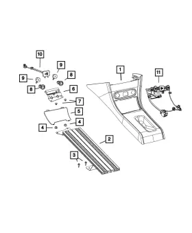 Mopar 68137725aa Genuine Closeout Panel