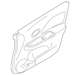 Nissan 80900-5ef0a Genuine Door Trim Panel