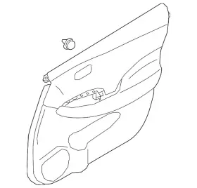 Nissan 80900-5sa0d Genuine Door Trim Panel