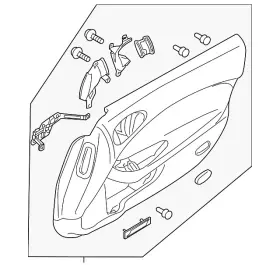 Nissan 80900-6gr2a Genuine Door Interior Trim Panel