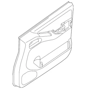 Nissan 80900-9bm1a Genuine Door Trim Panel
