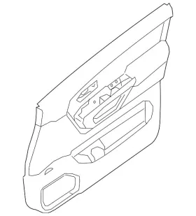 Nissan 80900-9fa1a Genuine Door Interior Trim Panel