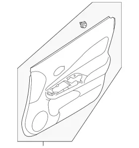 Nissan 80900-9mb0a Genuine Door Trim Panel
