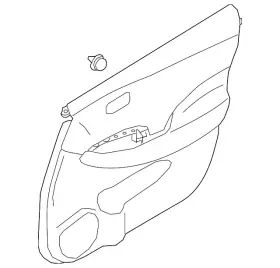Nissan 80901-5sa1b Genuine Door Trim Panel