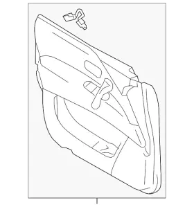 Nissan 80901-5zw1e Genuine Door Trim Panel Nissan 80901-5zw1e Genuine Door Trim Panel
