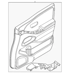80901-9BU4C NISSAN Door Interior Panel Frontier