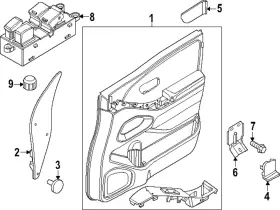 Nissan 80901-9bv6c Genuine Door Trim Panel Nissan 80901-9bv6c Genuine Door Trim Panel
