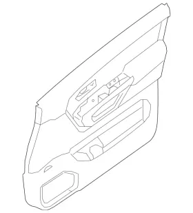 Nissan 80901-9fv2a Genuine Door Trim Panel
