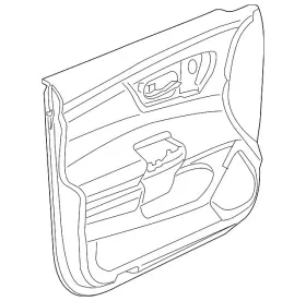 Nissan 80901-9hs4a Genuine Door Trim Panel