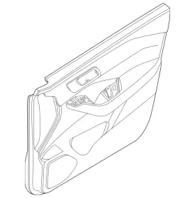 Nissan 809a0-4mt2b Genuine Door Trim Panel Nissan 809a0-4mt2b Genuine Door Trim Panel