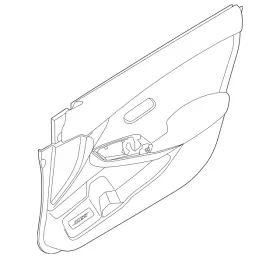 Nissan 809a0-6lb0a Genuine Door Trim Panel