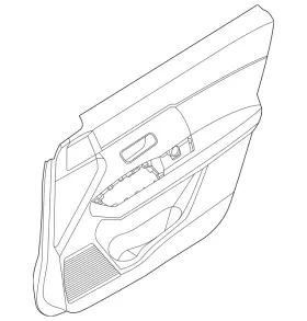 809A0-7LF3A NISSAN Door Interior Panel