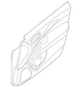 Nissan 809a0-9pj2a Genuine Door Trim Panel Nissan 809a0-9pj2a Genuine Door Trim Panel
