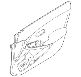 Nissan 809a1-6ly0d Genuine Door Trim Panel Nissan 809a1-6ly0d Genuine Door Trim Panel