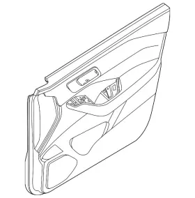 Nissan 809a1-6rr7a Genuine Door Trim Panel