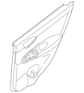 Nissan 82900-4af0d Genuine Door Interior Trim Panel