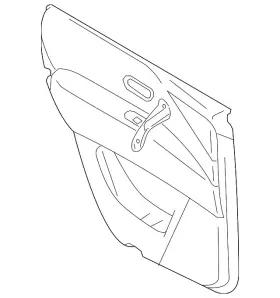Nissan 82900-6jl2b Genuine Door Trim Panel