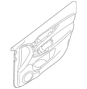Nissan 82900-6mr0b Genuine Door Trim Panel Nissan 82900-6mr0b Genuine Door Trim Panel