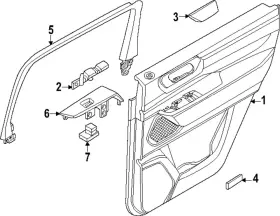 Nissan 82900-7kf0a Genuine Door Trim Panel Nissan 82900-7kf0a Genuine Door Trim Panel
