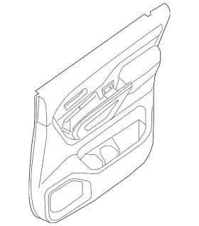 Nissan 82900-ez38d Genuine Door Trim Panel